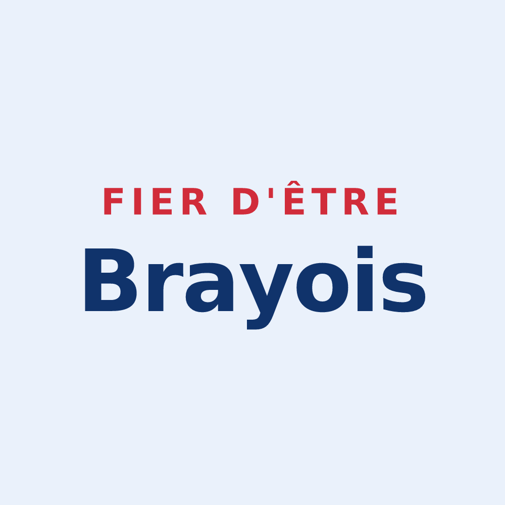 Sticker « Fier d'être Brayois » — design pour Braye-en-Laonnois