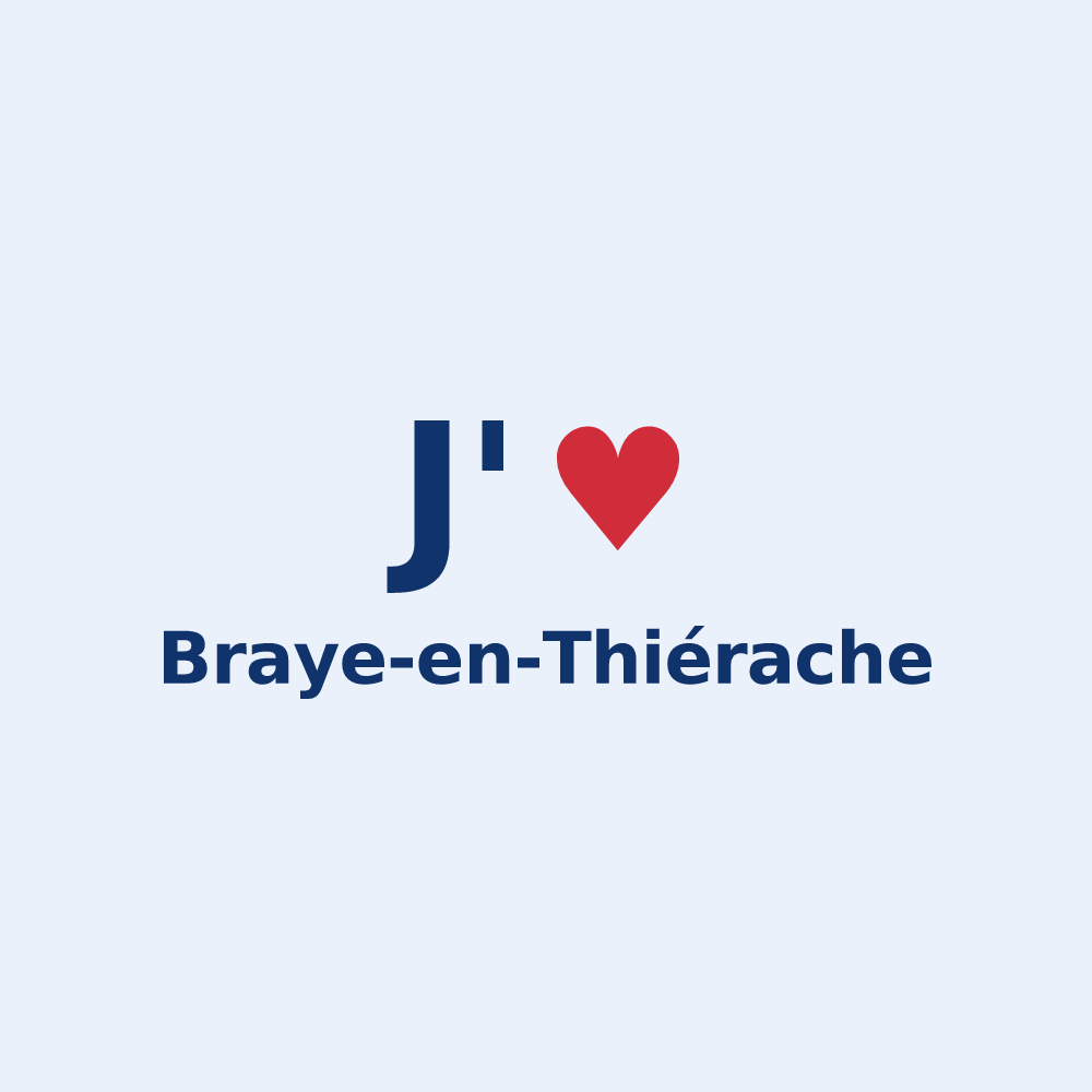 Sticker personnalisé Braye-en-Thiérache — design J'aime Braye-en-Thiérache