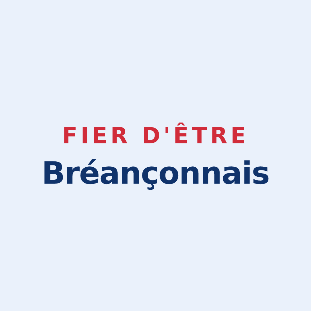 Sticker « Fier d'être Bréançonnais » — design pour Bréançon