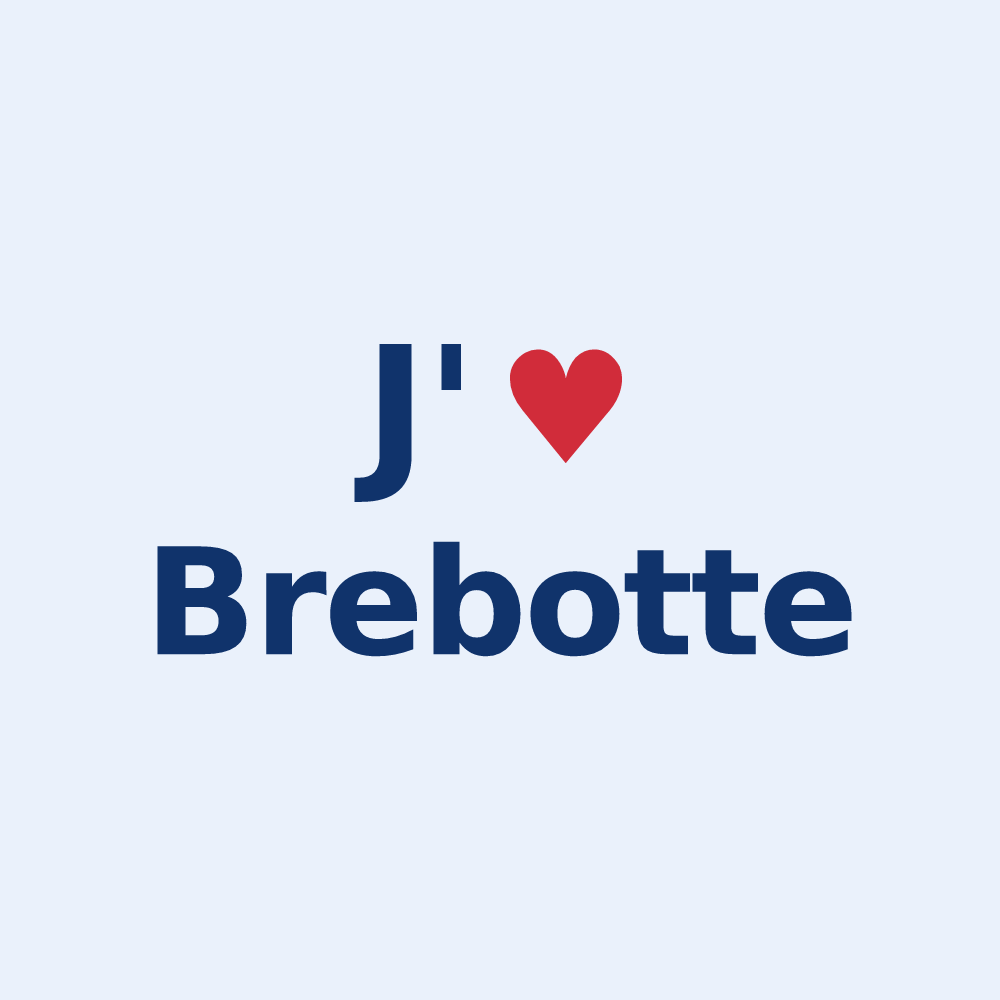 Sticker personnalisé Brebotte — design J'aime Brebotte
