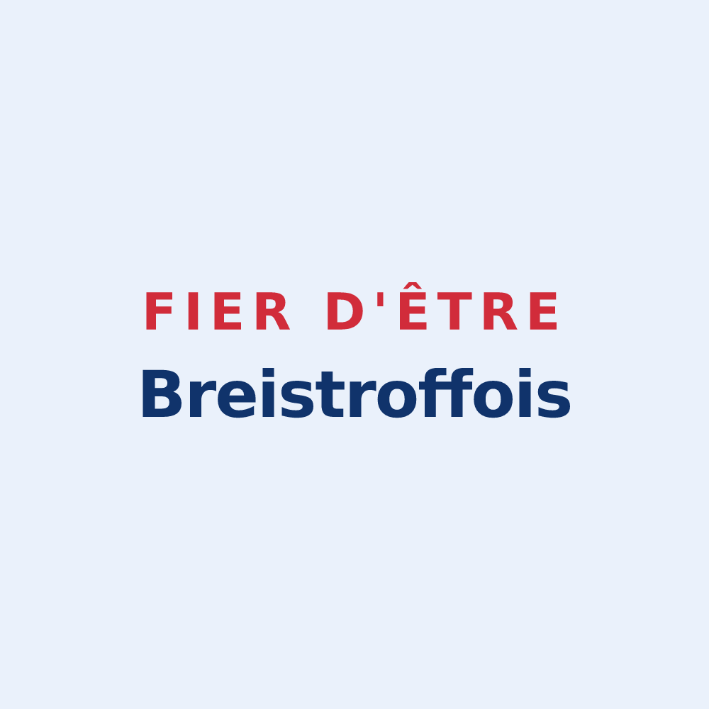 Sticker « Fier d'être Breistroffois » — design pour Breistroff-la-Grande