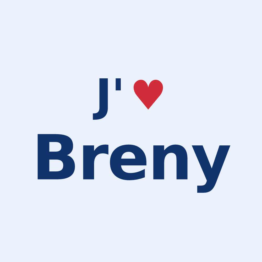Sticker personnalisé Breny — design J'aime Breny