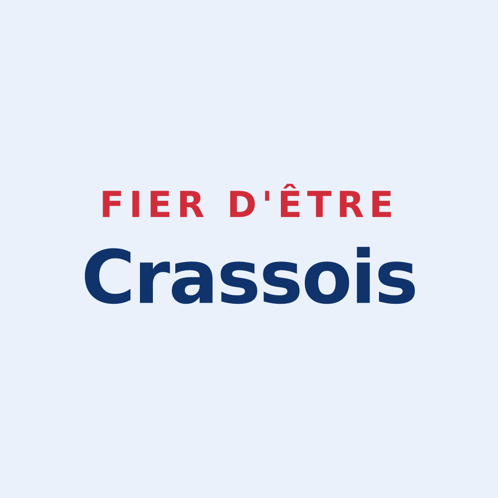 Sticker « Fier d'être Crassois » — design pour Bresse Vallons