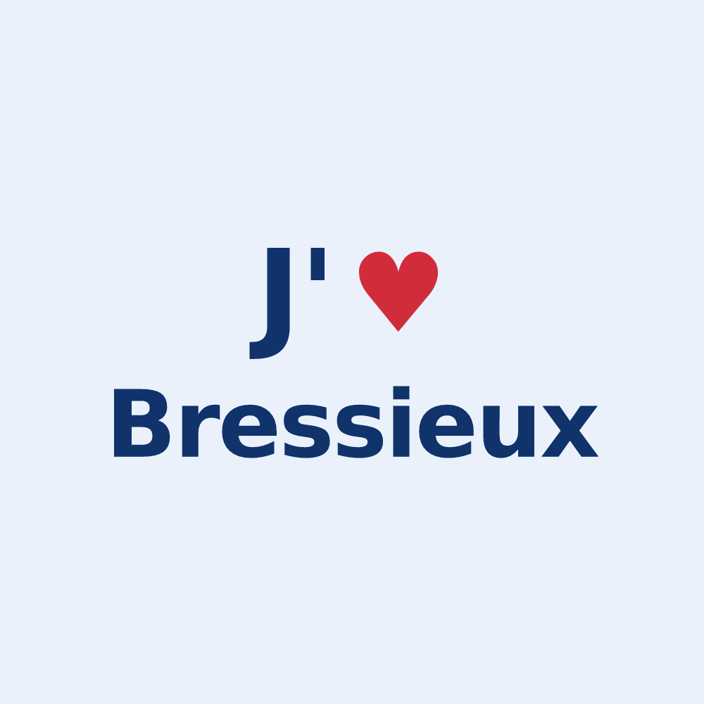 Sticker personnalisé Bressieux — design J'aime Bressieux