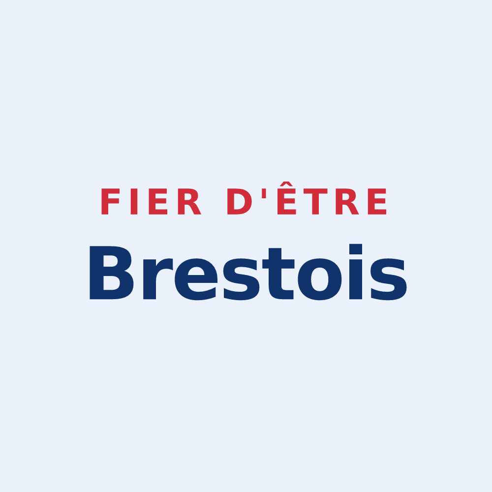 Sticker « Fier d'être Brestois » — design pour Brest