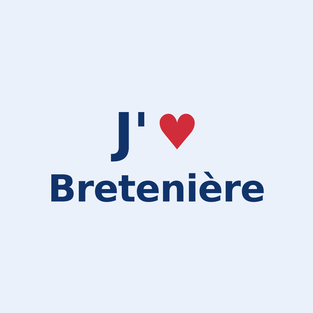 Sticker personnalisé Bretenière — design J'aime Bretenière