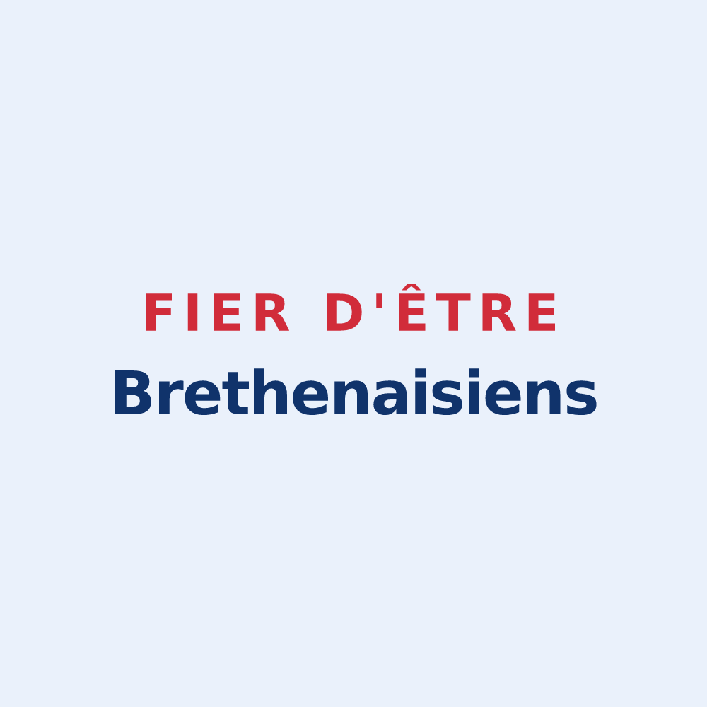 Sticker « Fier d'être Brethenaisiens » — design pour Brethenay