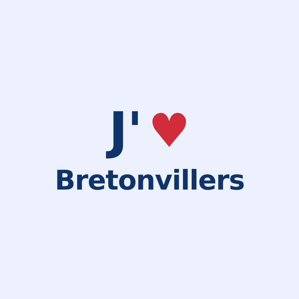 Sticker personnalisé Bretonvillers — design J'aime Bretonvillers