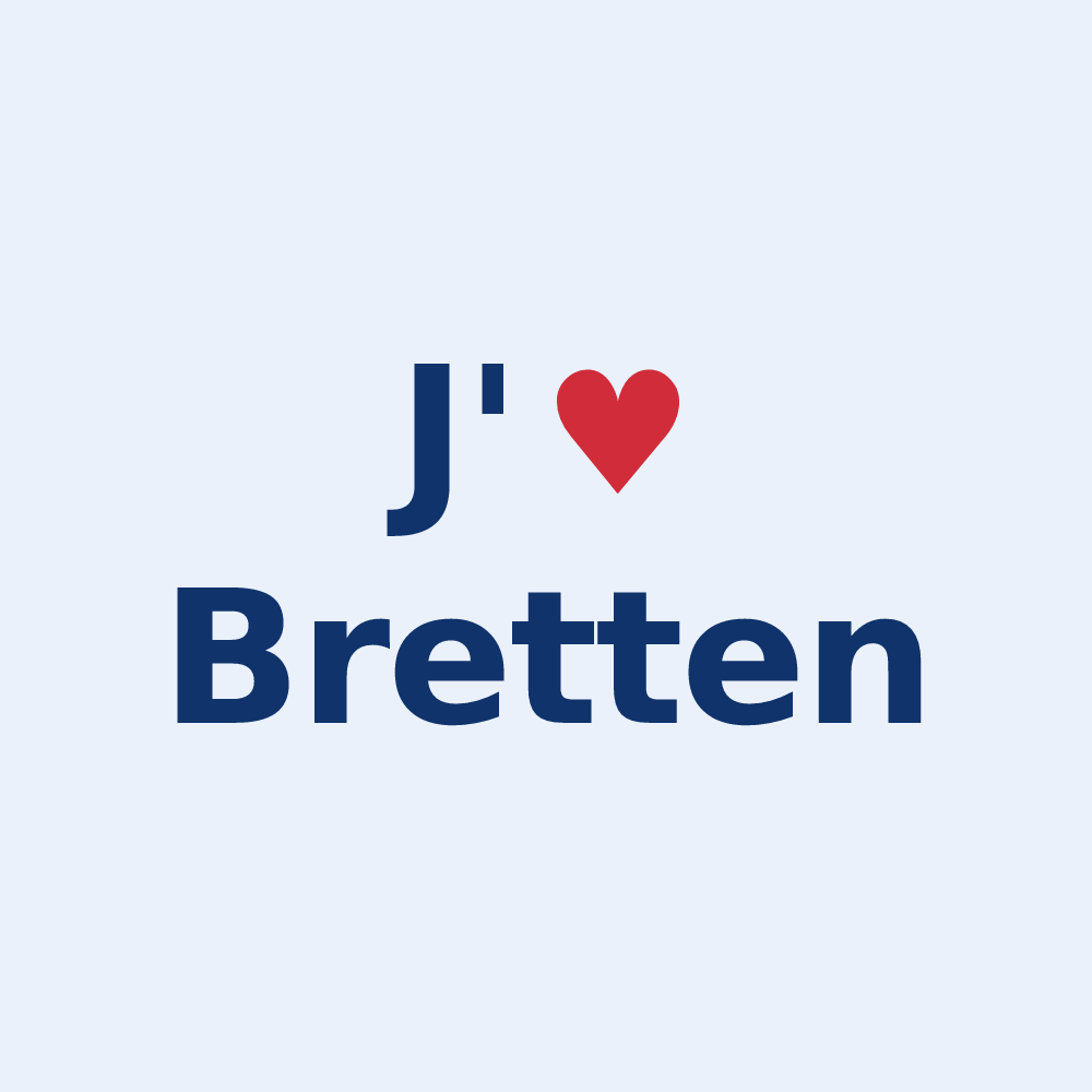 Sticker personnalisé Bretten — design J'aime Bretten