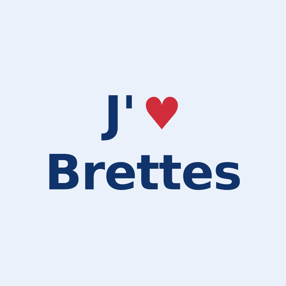 Sticker personnalisé Brettes — design J'aime Brettes
