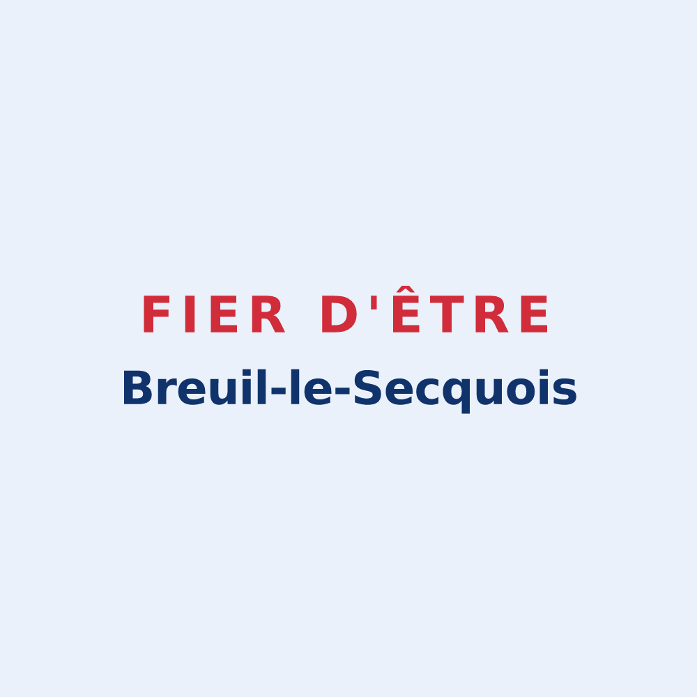 Sticker « Fier d'être Breuil-le-Secquois » — design pour Breuil-le-Sec