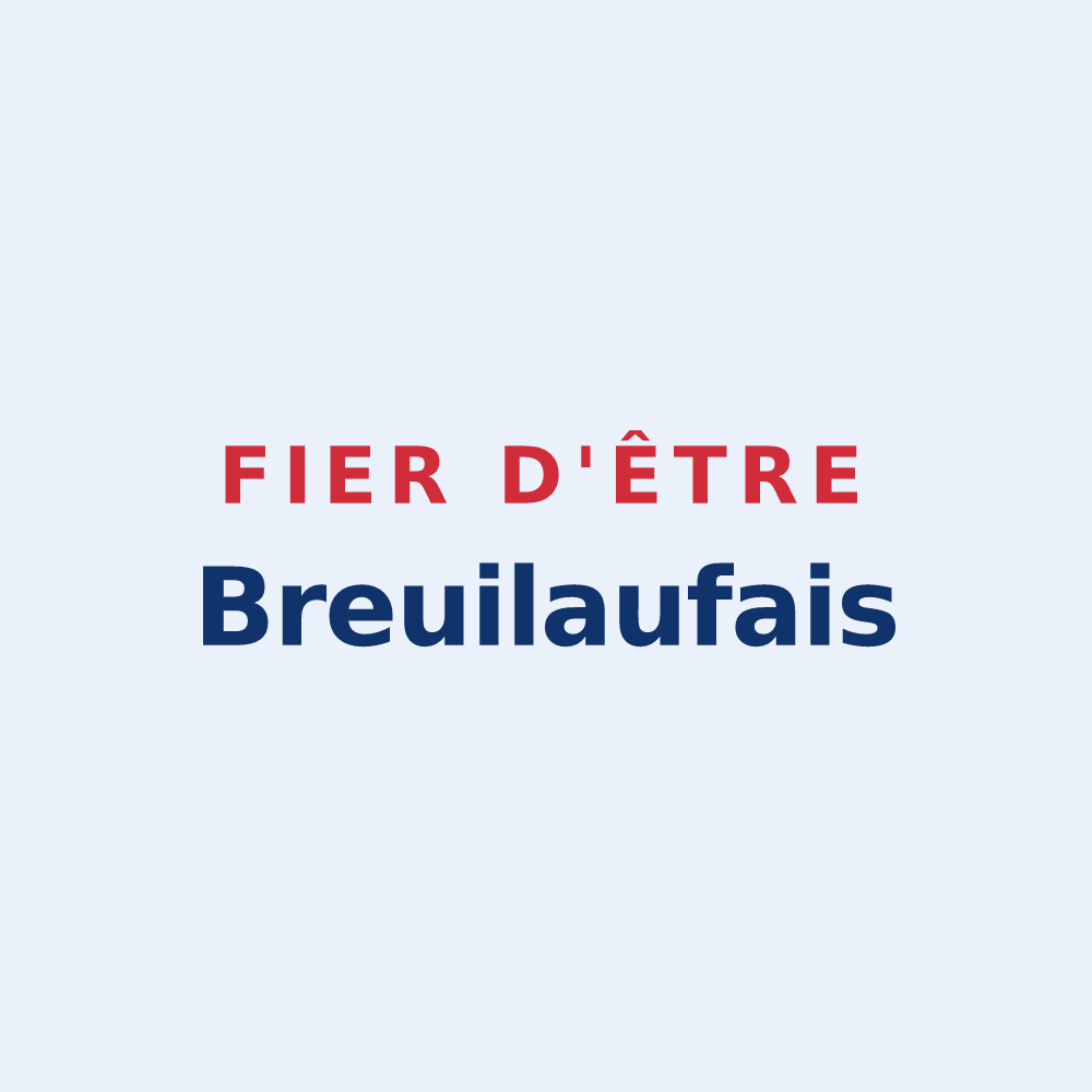 Sticker « Fier d'être Breuilaufais » — design pour Breuilaufa