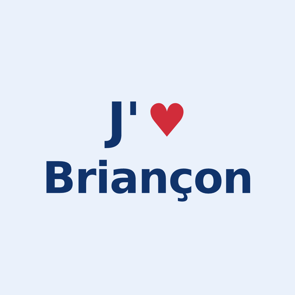 Sticker personnalisé Briançon — design J'aime Briançon