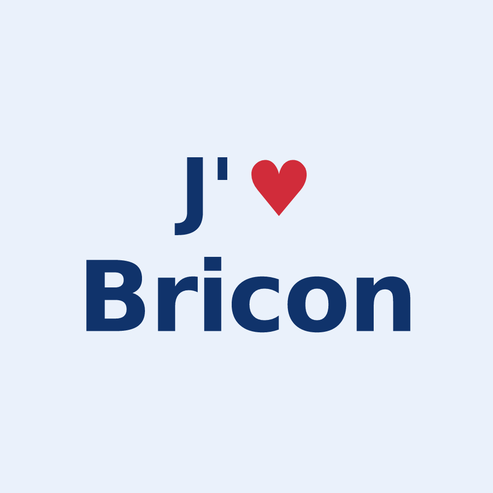Sticker personnalisé Bricon — design J'aime Bricon