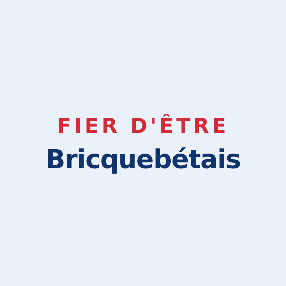Sticker « Fier d'être Bricquebétais » — design pour Bricquebec-en-Cotentin