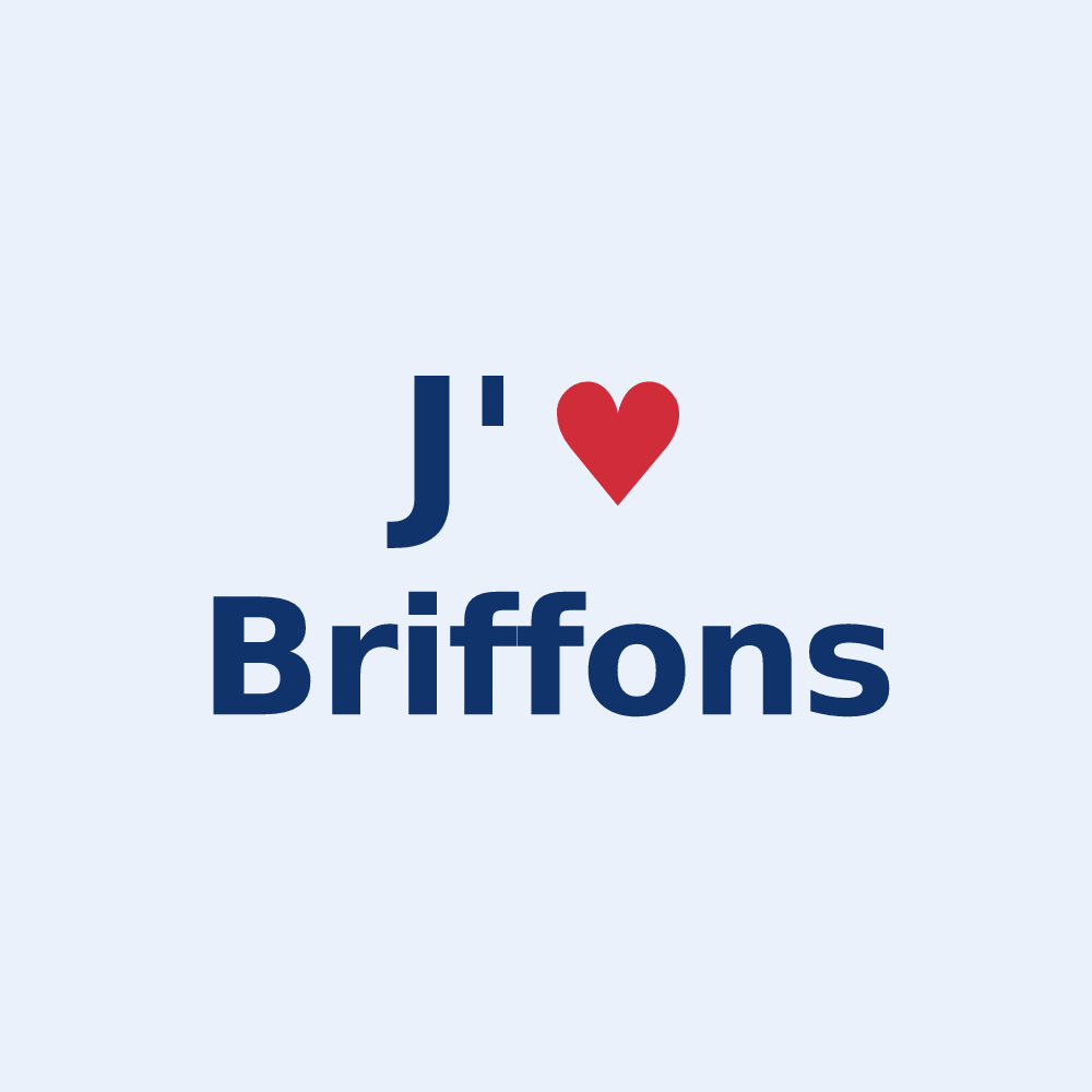 Sticker personnalisé Briffons — design J'aime Briffons