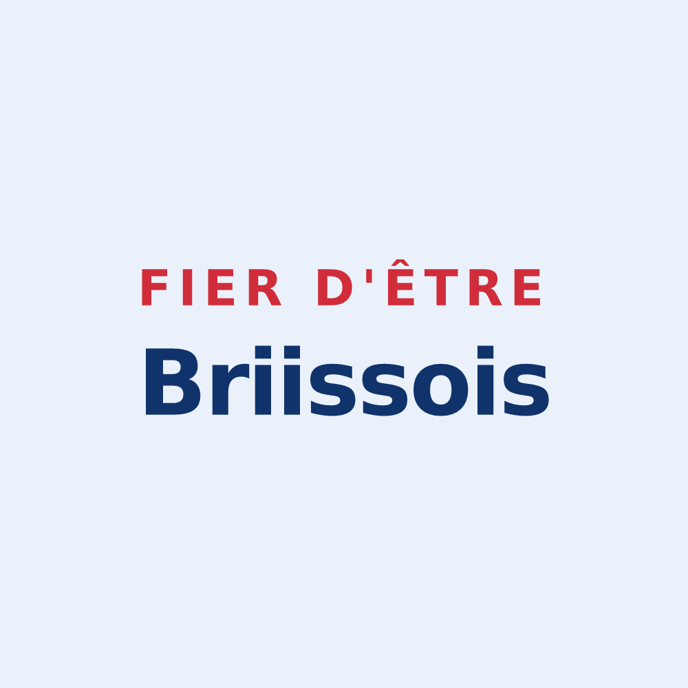 Sticker « Fier d'être Briissois » — design pour Briis-sous-Forges