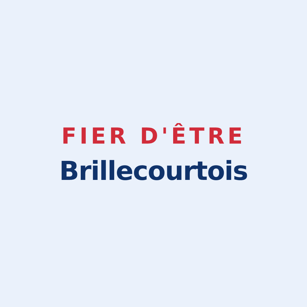 Sticker « Fier d'être Brillecourtois » — design pour Brillecourt