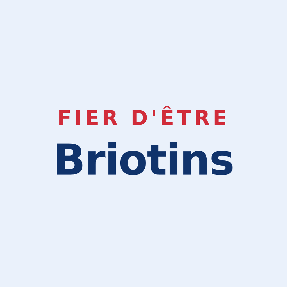 Sticker « Fier d'être Briotins » — design pour Briot
