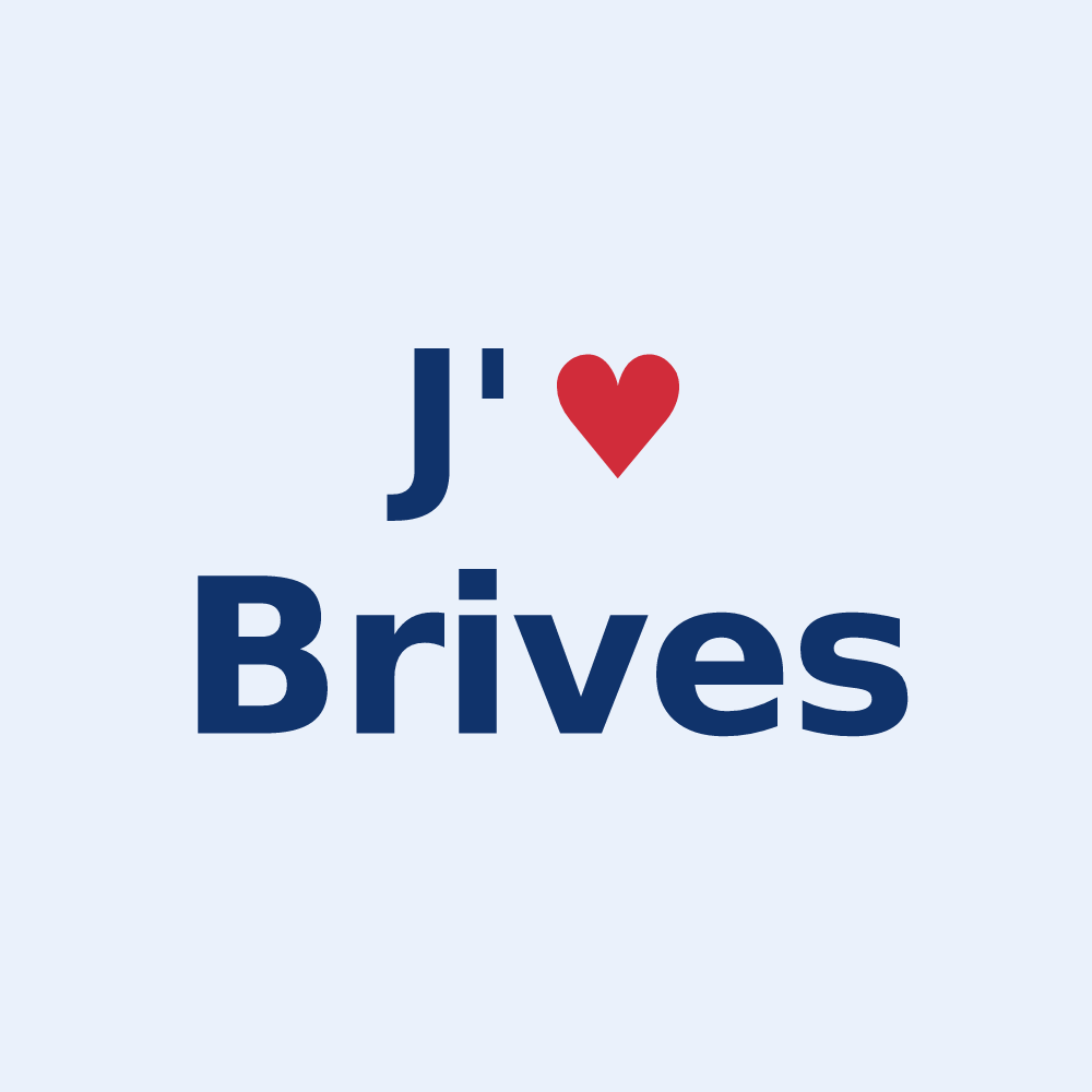 Sticker personnalisé Brives — design J'aime Brives