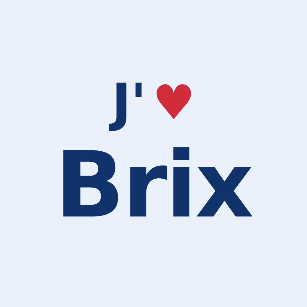 Sticker personnalisé Brix — design J'aime Brix
