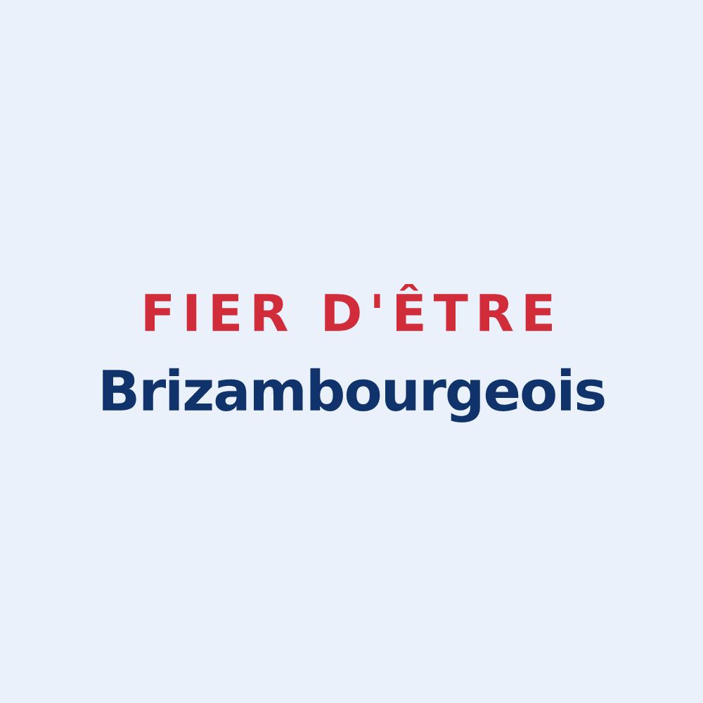 Sticker « Fier d'être Brizambourgeois » — design pour Brizambourg