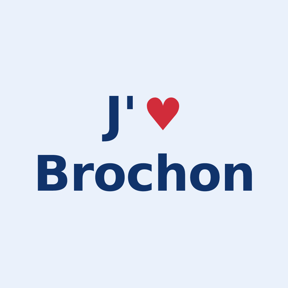 Sticker personnalisé Brochon — design J'aime Brochon