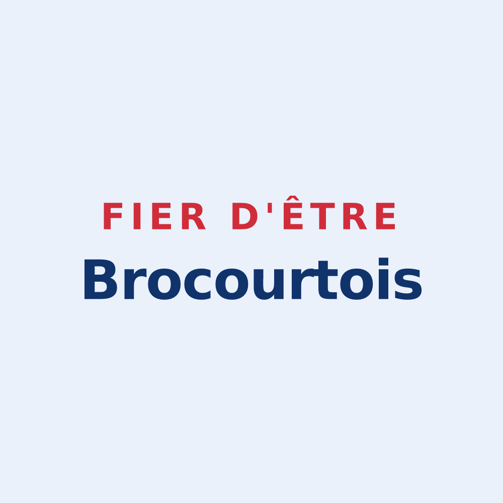Sticker « Fier d'être Brocourtois » — design pour Brocourt