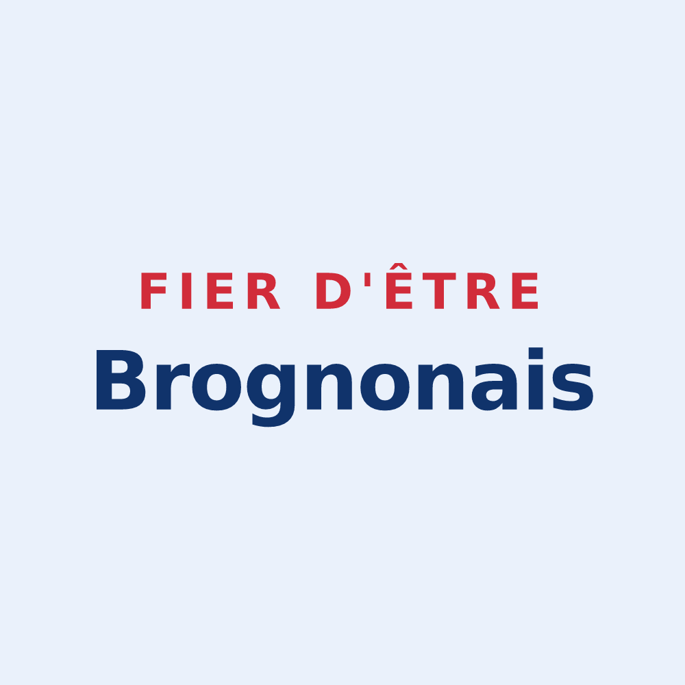 Sticker « Fier d'être Brognonais » — design pour Brognon
