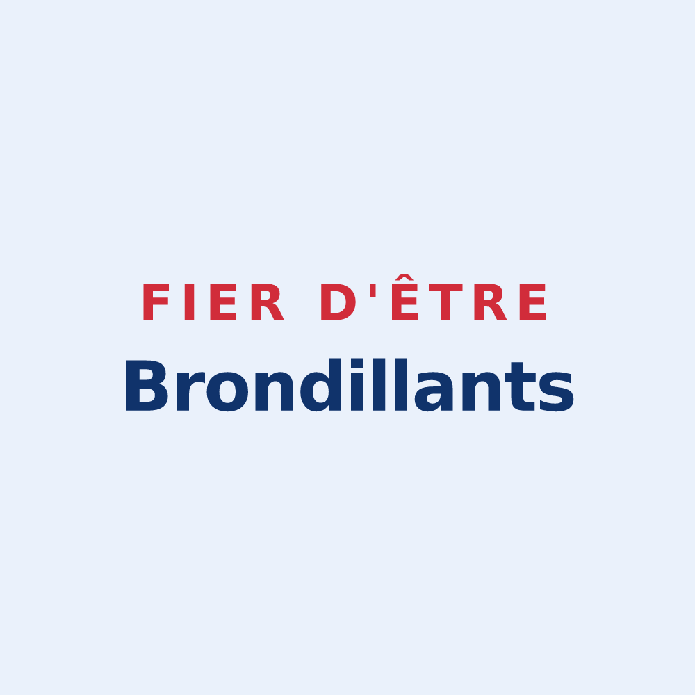 Sticker « Fier d'être Brondillants » — design pour Bron