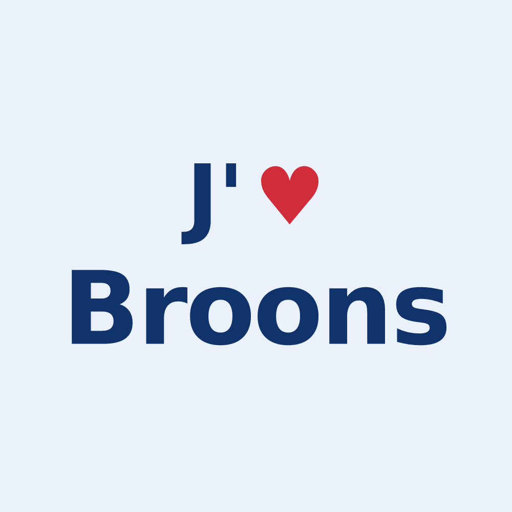 Sticker personnalisé Broons — design « J'aime Broons » imprimé sur le sticker