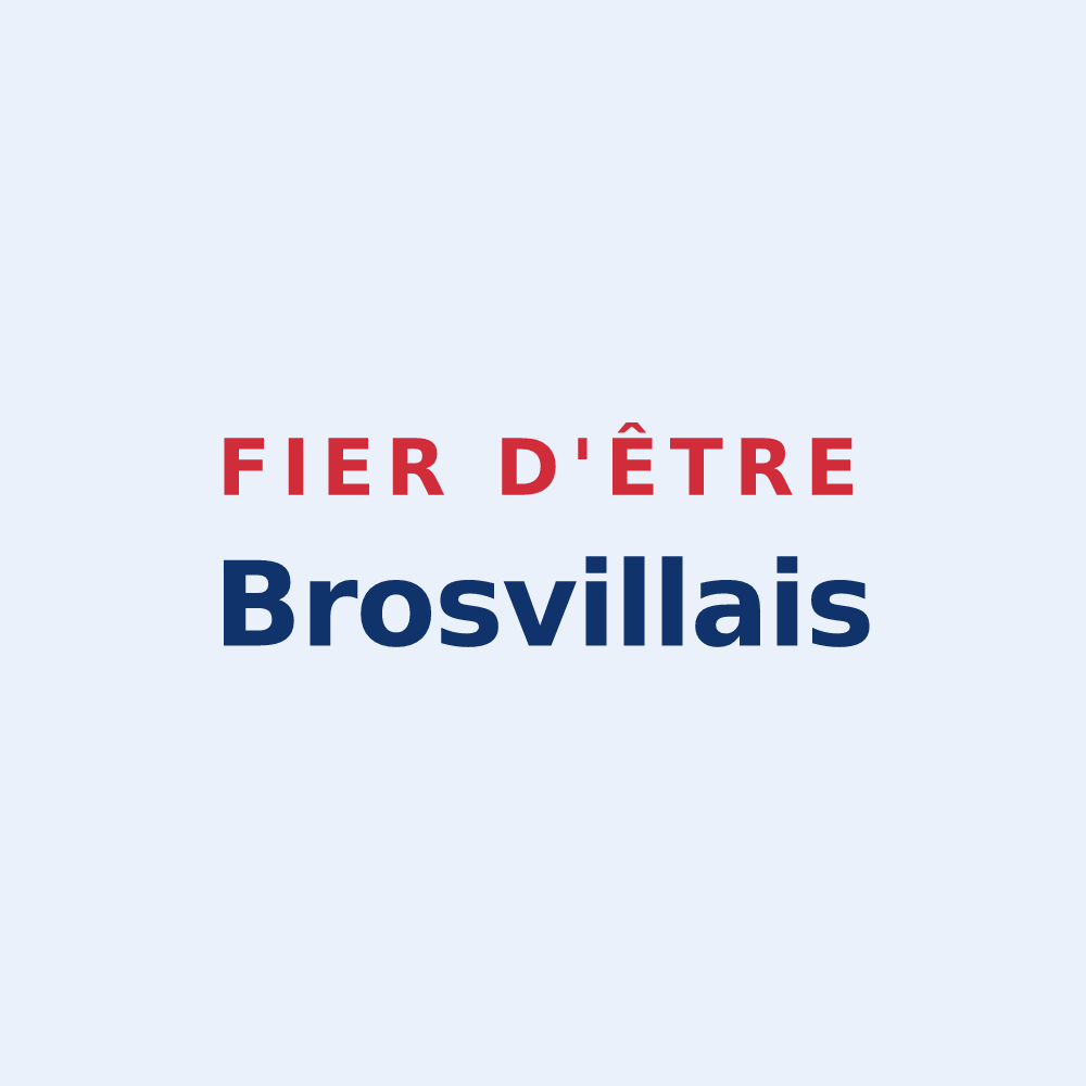 Sticker « Fier d'être Brosvillais » — design pour Brosville