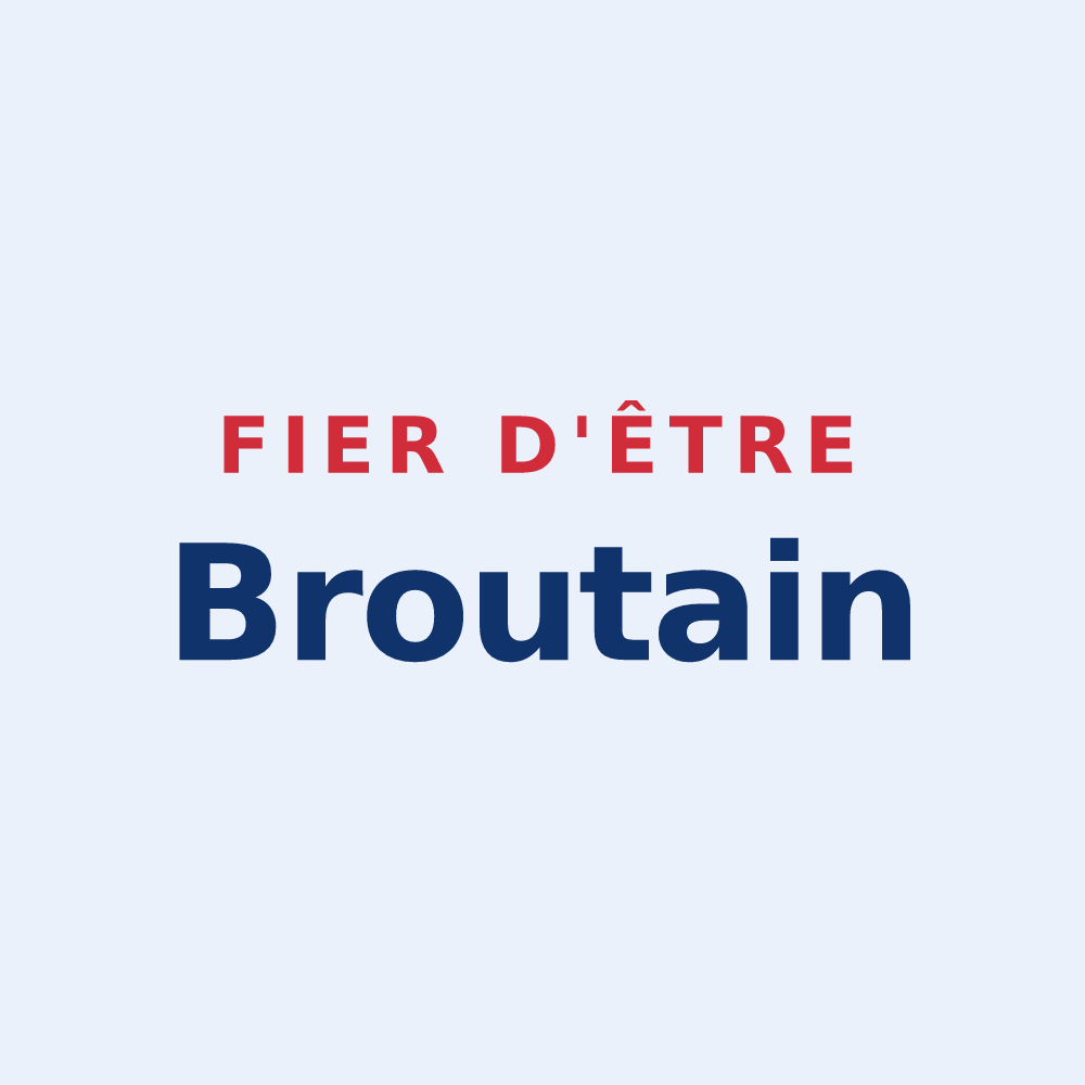 Sticker « Fier d'être Broutain » — design pour Brou