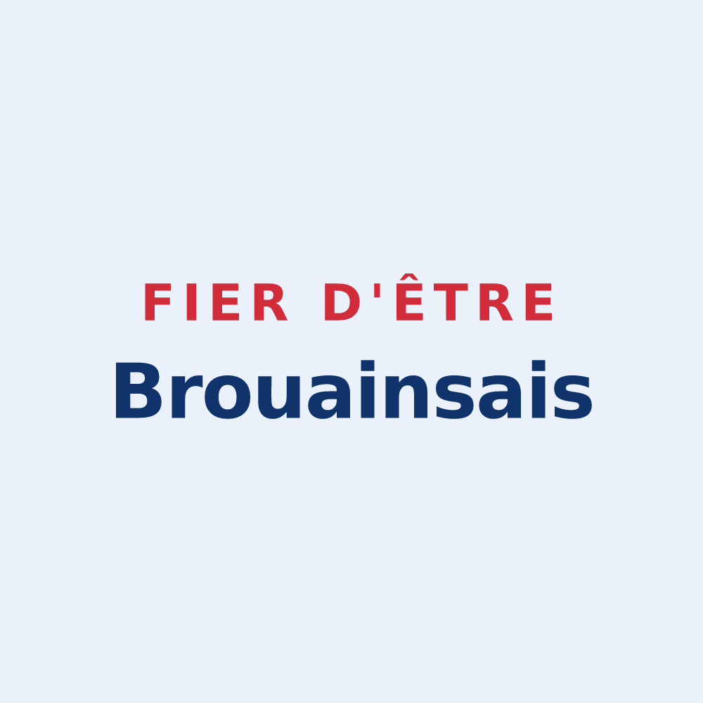 Sticker « Fier d'être Brouainsais » — design pour Brouains