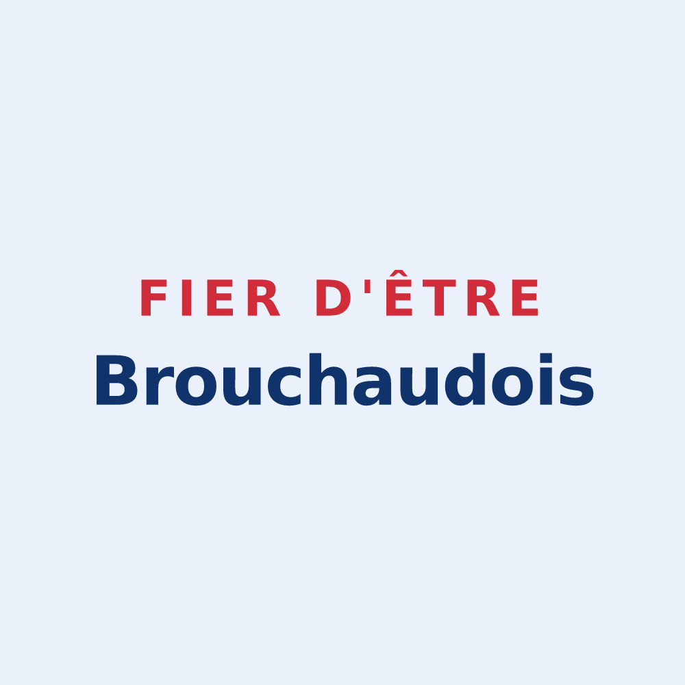 Sticker « Fier d'être Brouchaudois » — design pour Brouchaud