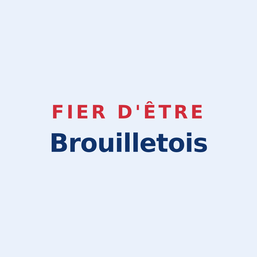 Sticker « Fier d'être Brouilletois » — design pour Brouillet
