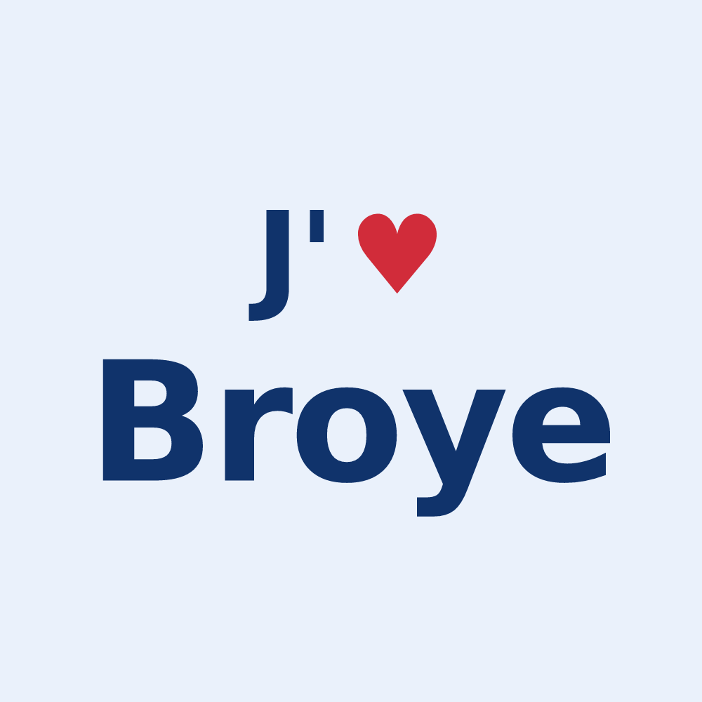 Sticker personnalisé Broye — design J'aime Broye