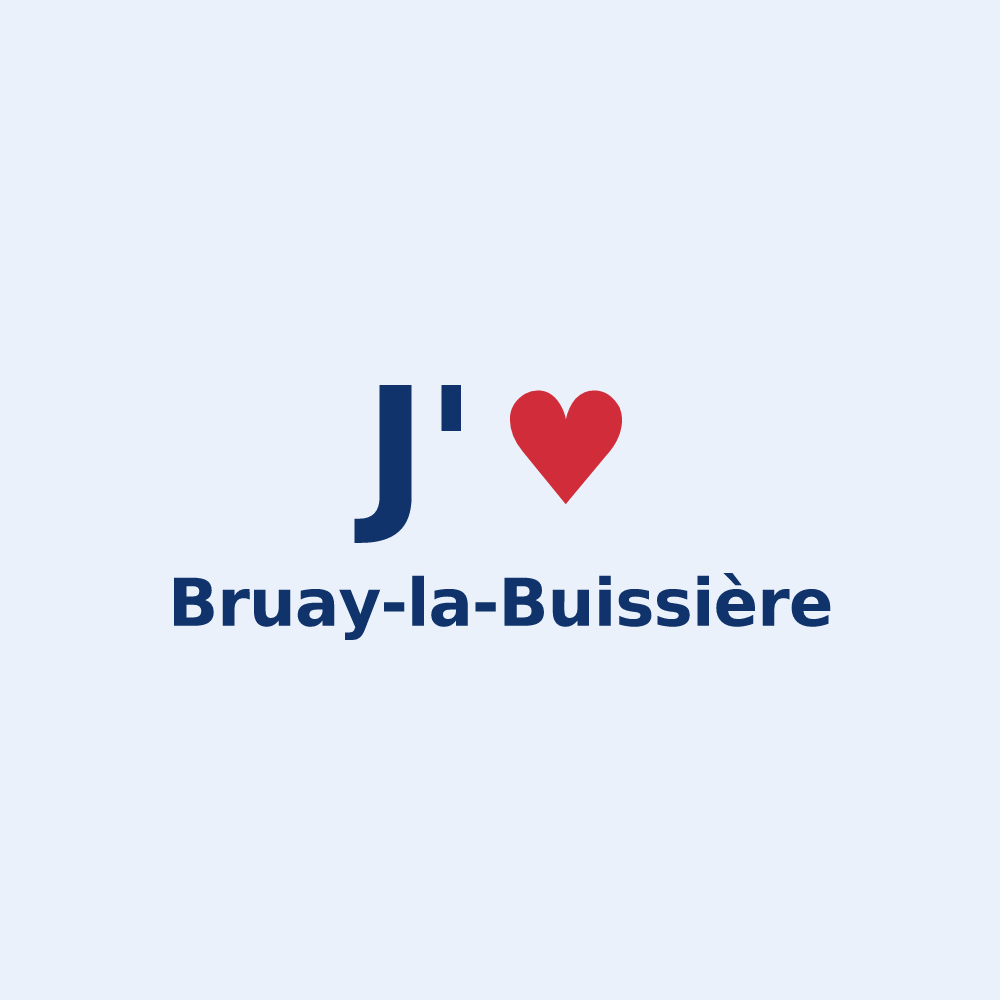 Sticker personnalisé Bruay-la-Buissière — design J'aime Bruay-la-Buissière