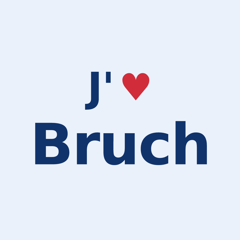 Sticker personnalisé Bruch — design J'aime Bruch