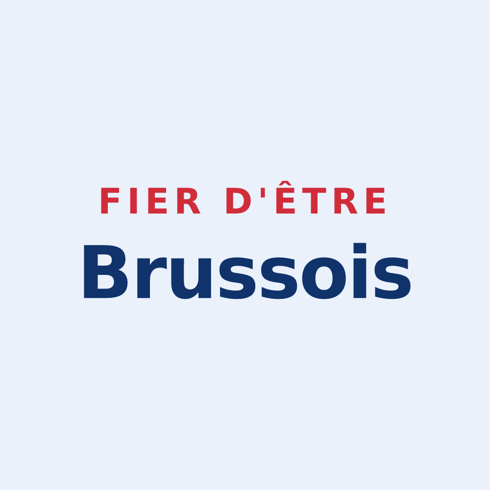 Sticker « Fier d'être Brussois » — design pour Brue-Auriac