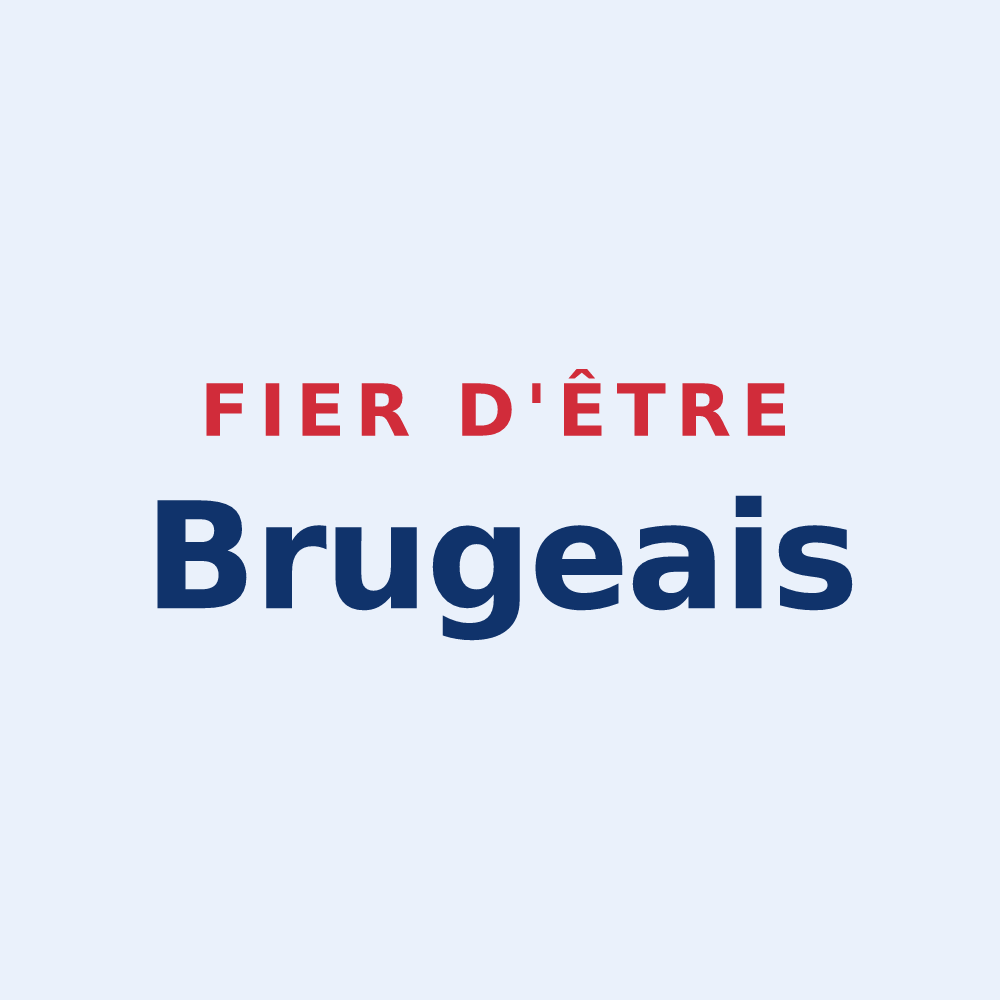 Sticker « Fier d'être Brugeais » — design pour Bruges