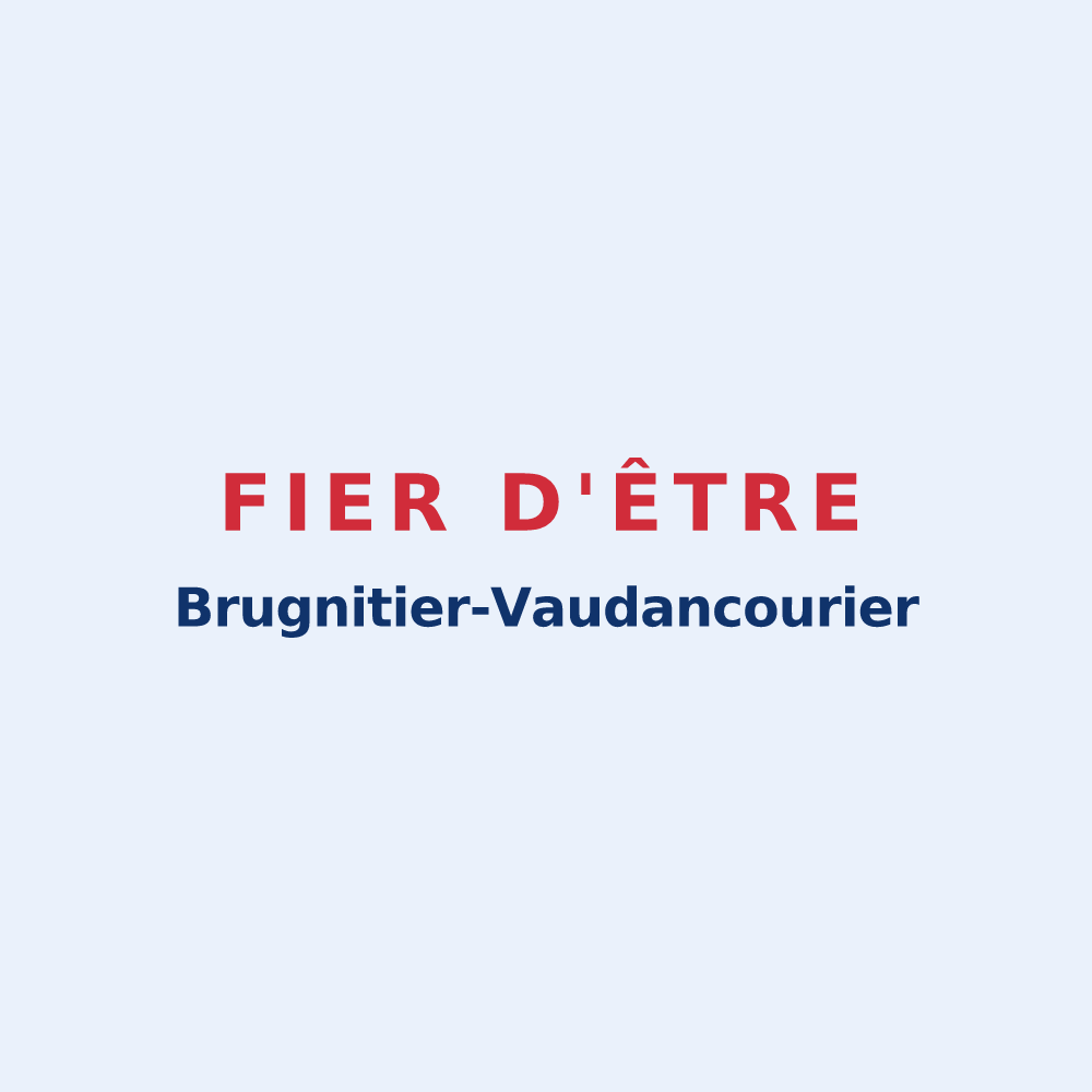 Sticker « Fier d'être Brugnitier-Vaudancourier » — design pour Brugny-Vaudancourt