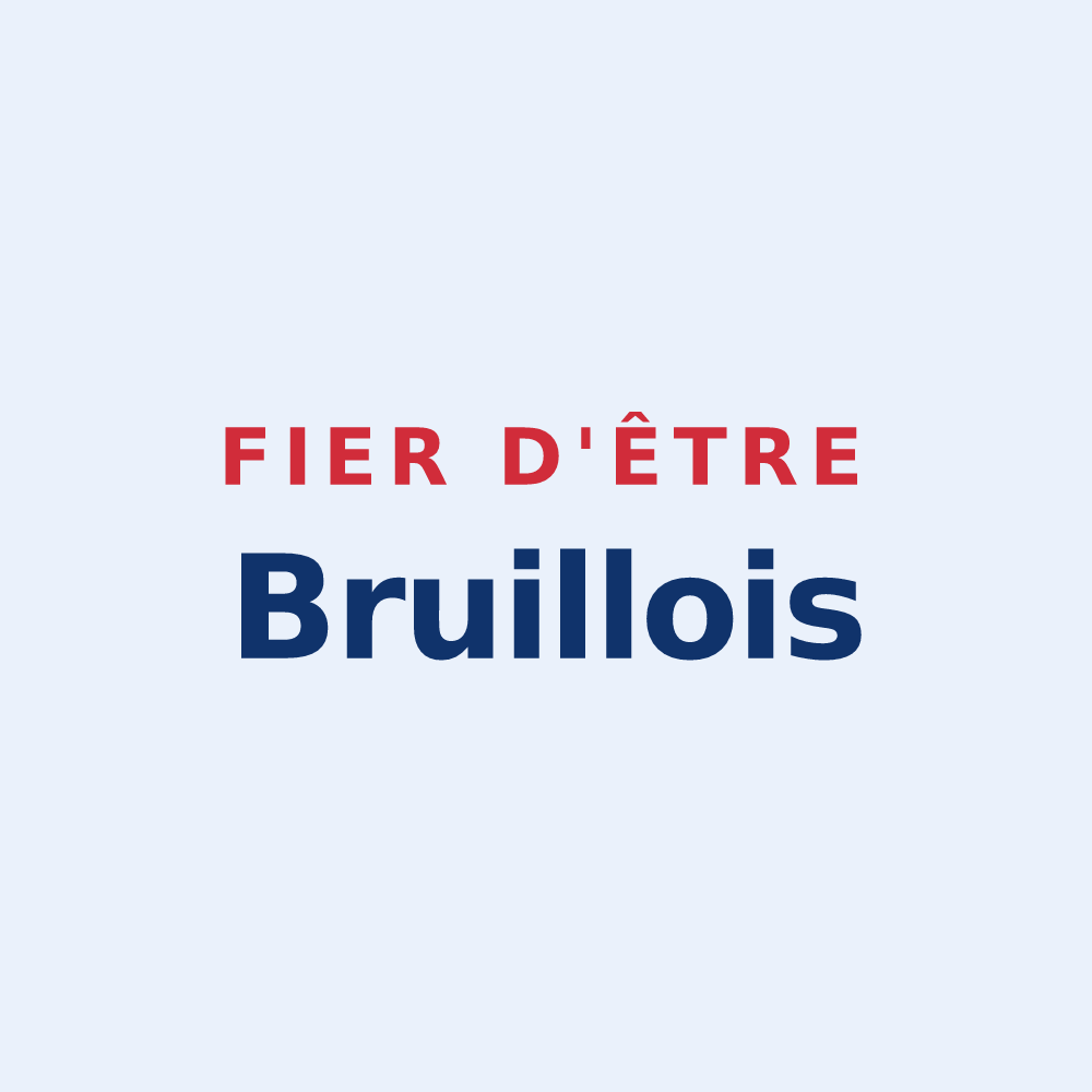 Sticker « Fier d'être Bruillois » — design pour Bruille-Saint-Amand