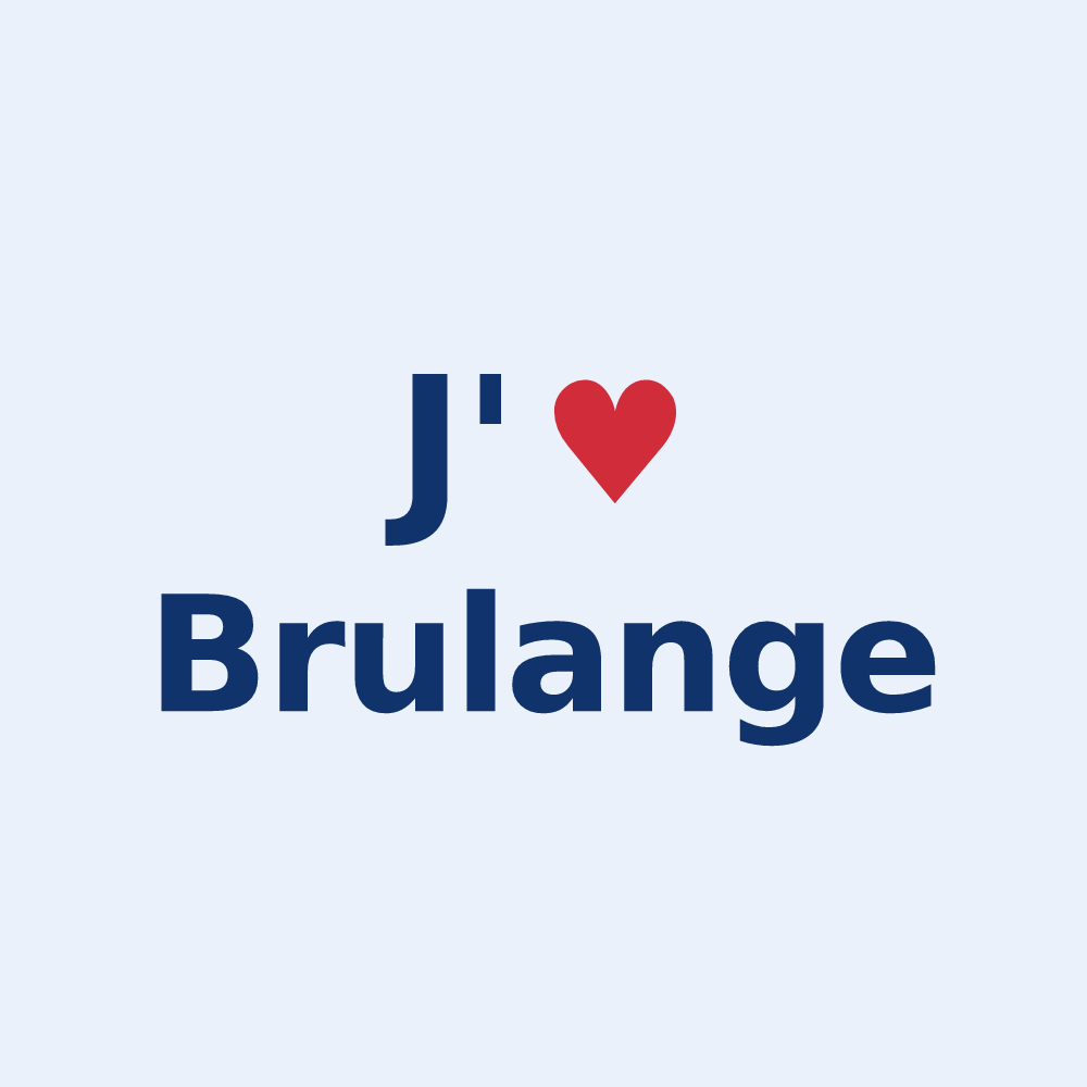 Sticker personnalisé Brulange — design J'aime Brulange