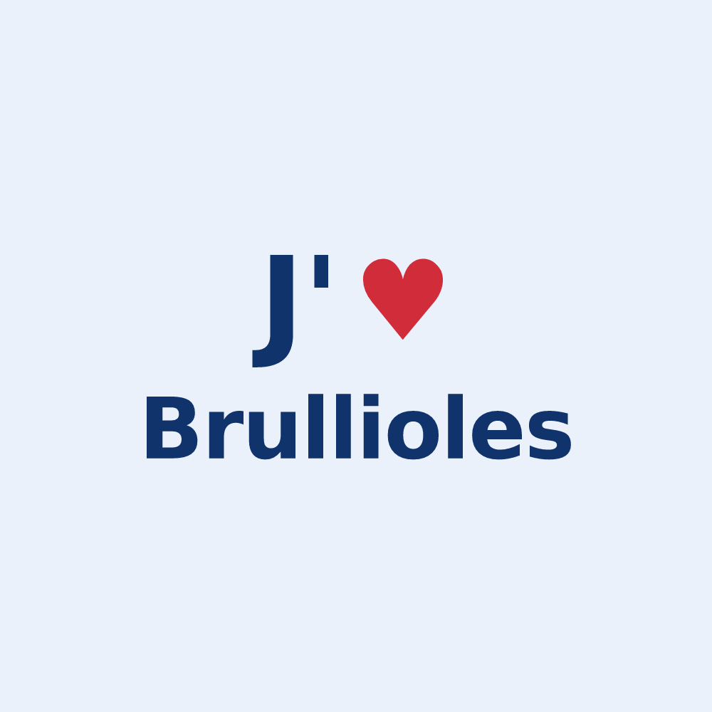 Sticker personnalisé Brullioles — design J'aime Brullioles