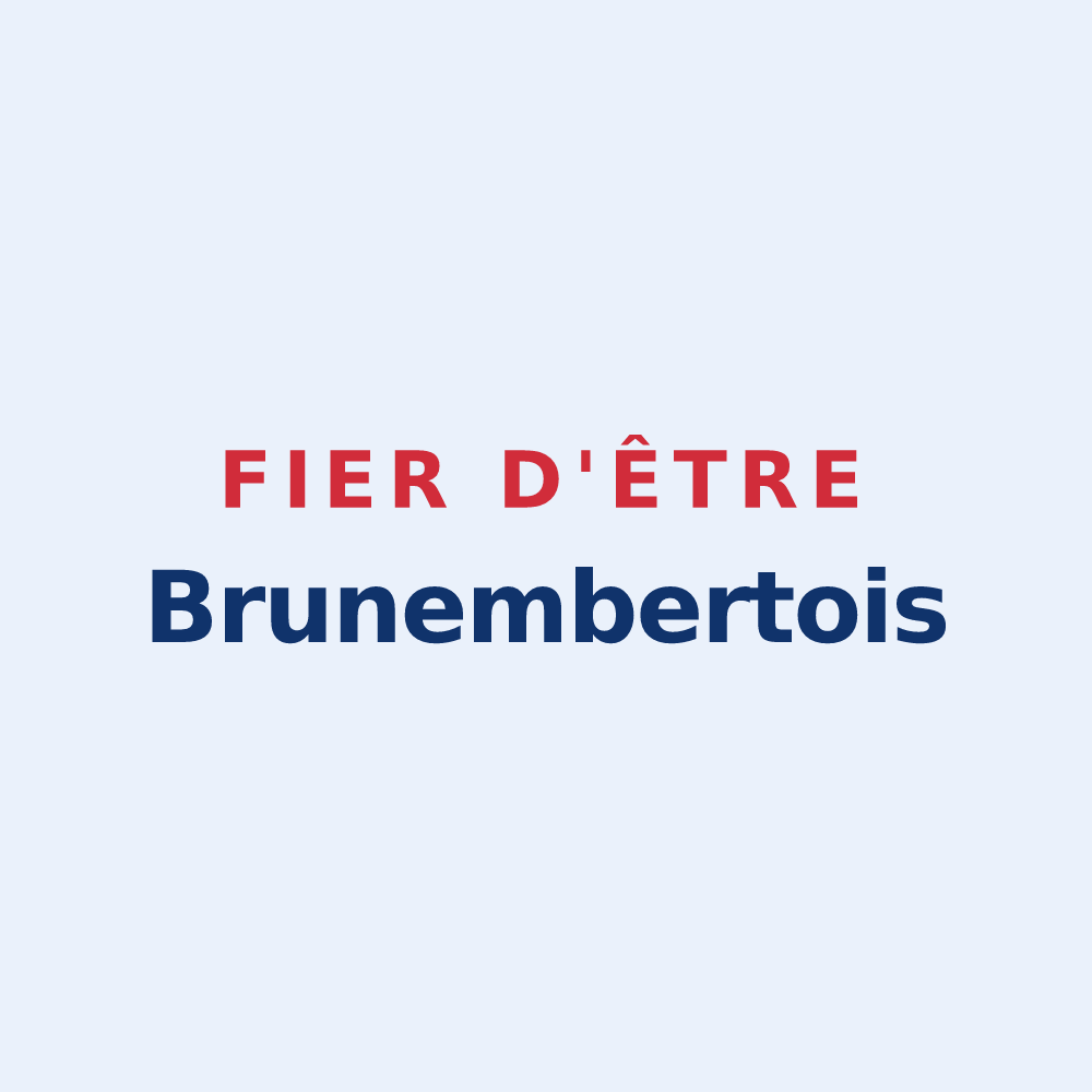Sticker « Fier d'être Brunembertois » — design pour Brunembert