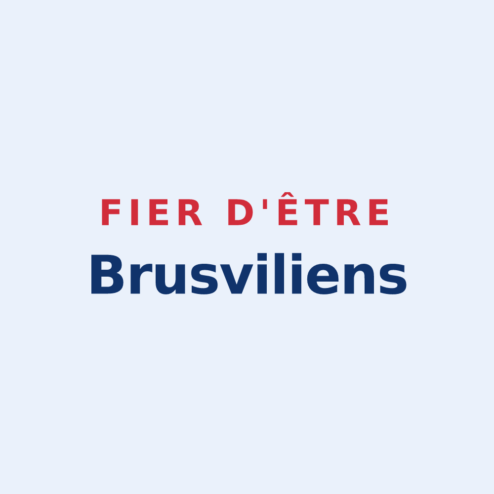 Sticker « Fier d'être Brusviliens » — design pour Brusvily