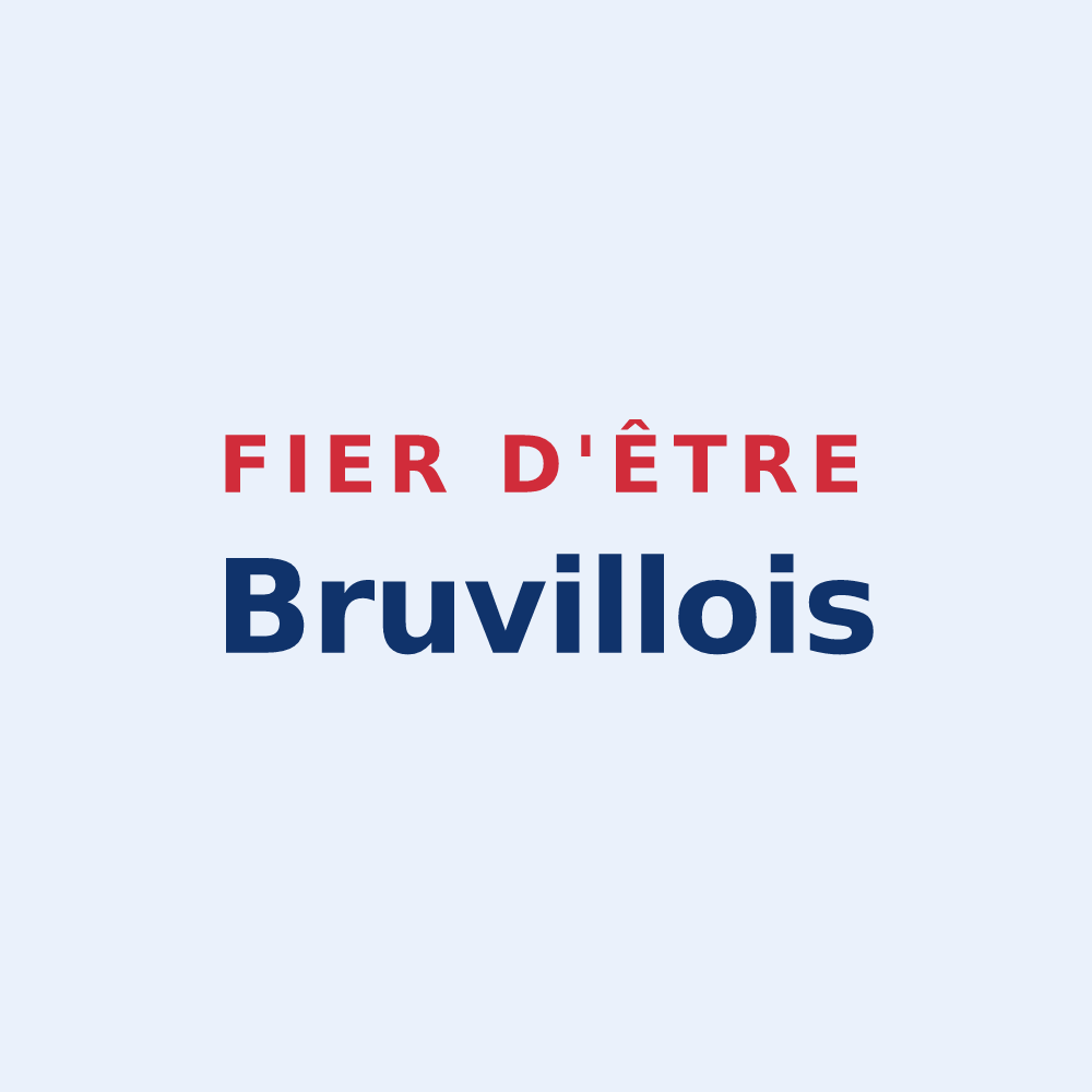 Sticker « Fier d'être Bruvillois » — design pour Bruville