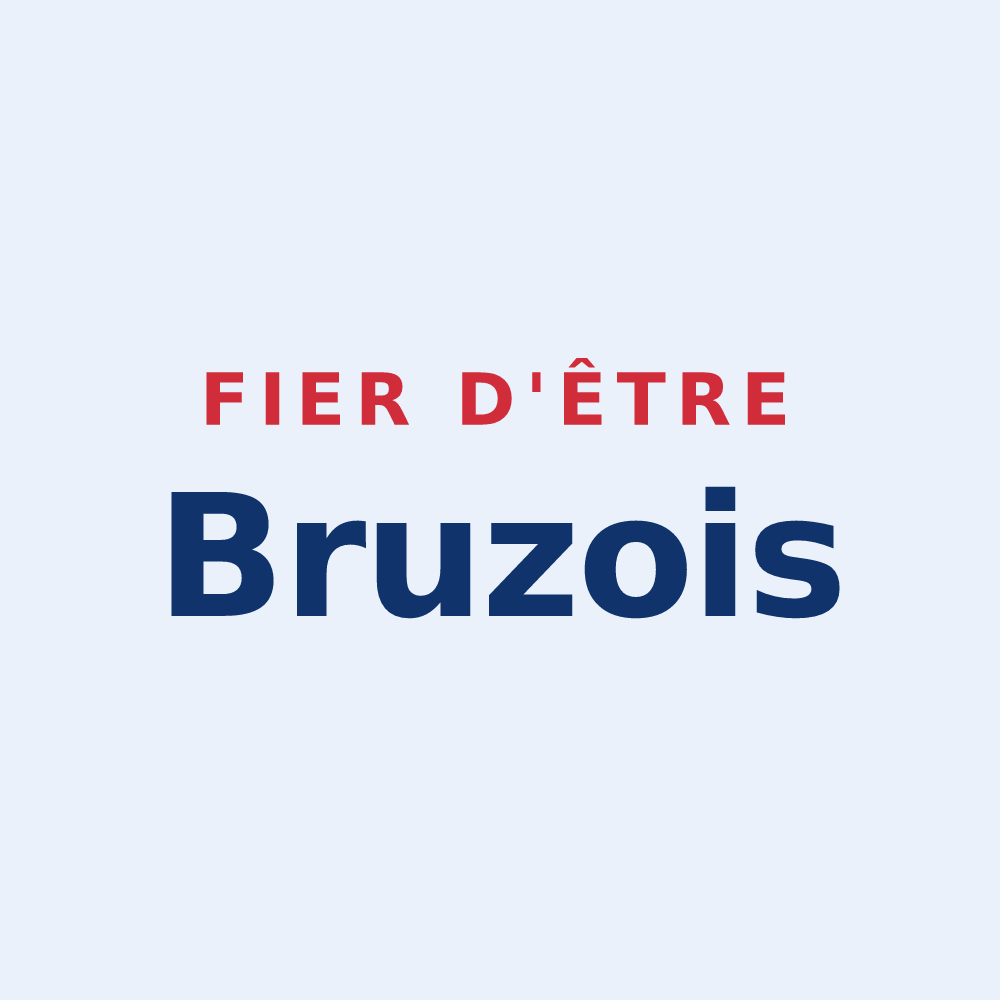 Sticker « Fier d'être Bruzois » — design pour Bruz