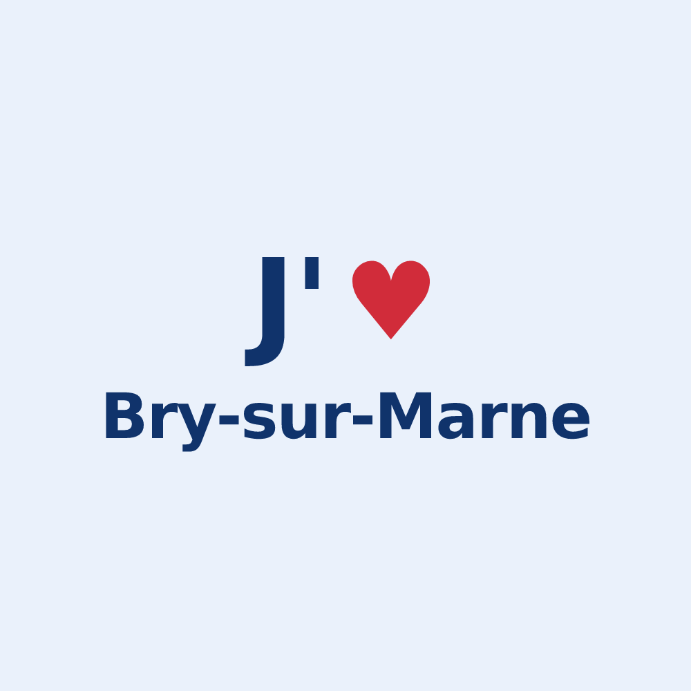 Sticker personnalisé Bry-sur-Marne — design J'aime Bry-sur-Marne